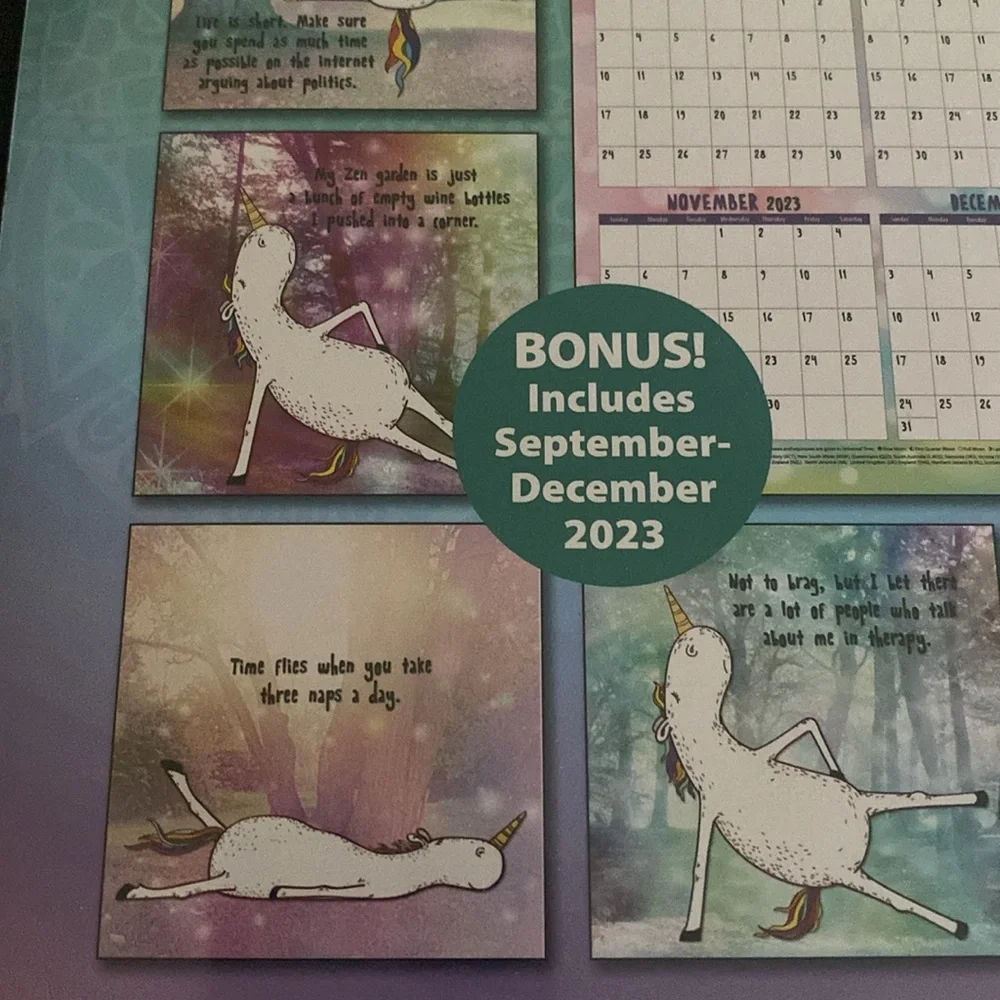 Unicorn 🦄 Yoga Calendar 2024